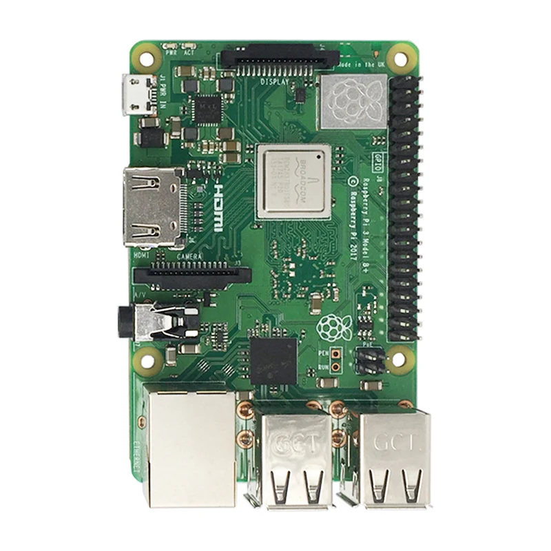 

New 2018 Original Pi3 B+ Raspberry Pi 3 Model B+ Plus Board 1GB RAM LPDDR2 Quad-Core Wifi Bluetooth Heat Sink Cooling Fan Case