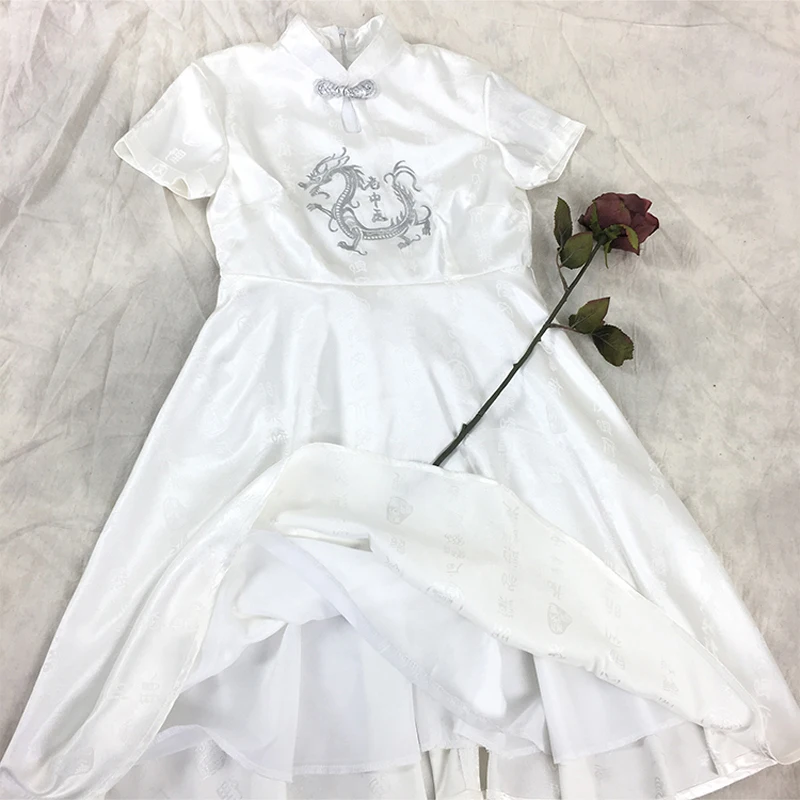Современное китайское платье атласное традиционное Cheongsam сексуальное Qipao с