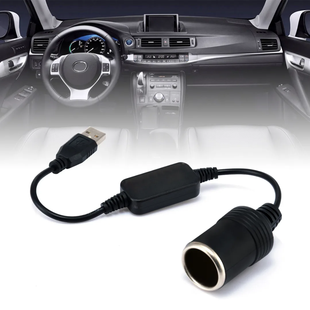 Mayitr 1 шт. 5 в 2 А USB к 12 8 Вт гнездо прикуривателя штекер адаптер конвертер для