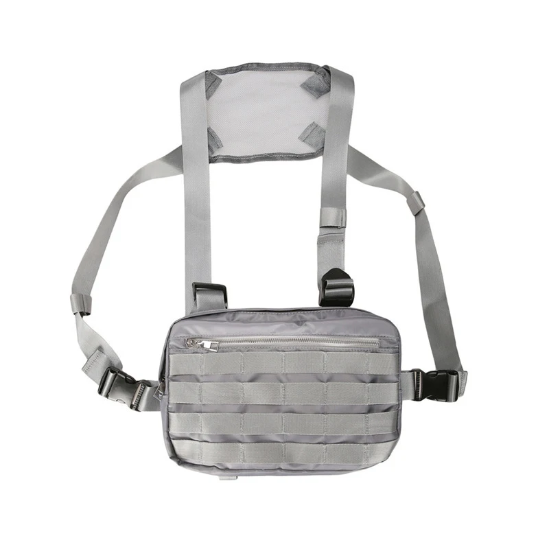 

2019 Chest Rig Bags Adjustable Tactical waist bag Pocket Hip Hop Multifunction Tactical Breast Bag Unisex Cross Shoulder Bag