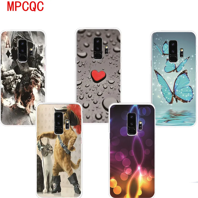 MPCQC задняя крышка мягкая TPU узор чехол для телефона samsung Galaxy S8 S9 Пий A3 A5 A7 A8 2017