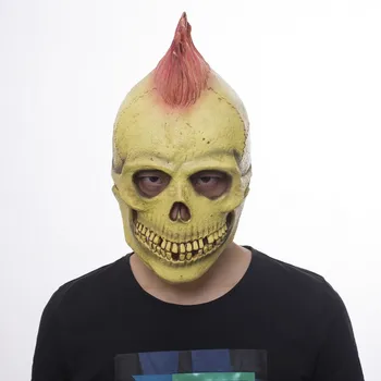

Scary Skull Zombie Mask Full Head Halloween Masks Realistic Latex Party Mask Horror Cosplay Toy Props
