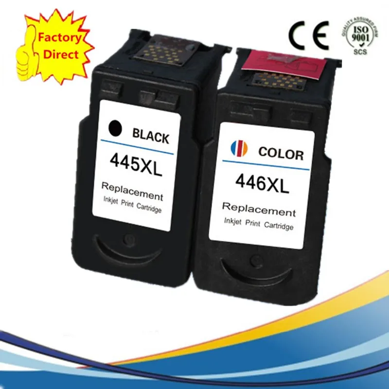 PG-445XL PG445XL PG 445XL CL-446XL CL446XL CL446XL чернильный картридж для принтера Canon Pixma IP 2840 м X 494 мг 2440 2540 2940 - Цвет: 1SET