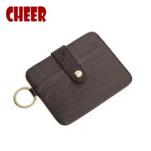 Новинка, кошелек из натуральной кожи, тонкий кошелек, дизайнерский, много карт, Набор бит, тонкая, маленькая, для карт, посылка, для автобусных карт, набор, папка