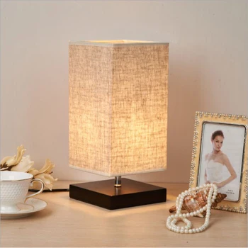 

LED Wooden Arsenal Desk Lamps Night Light Bedroom Bedside Table Lamps