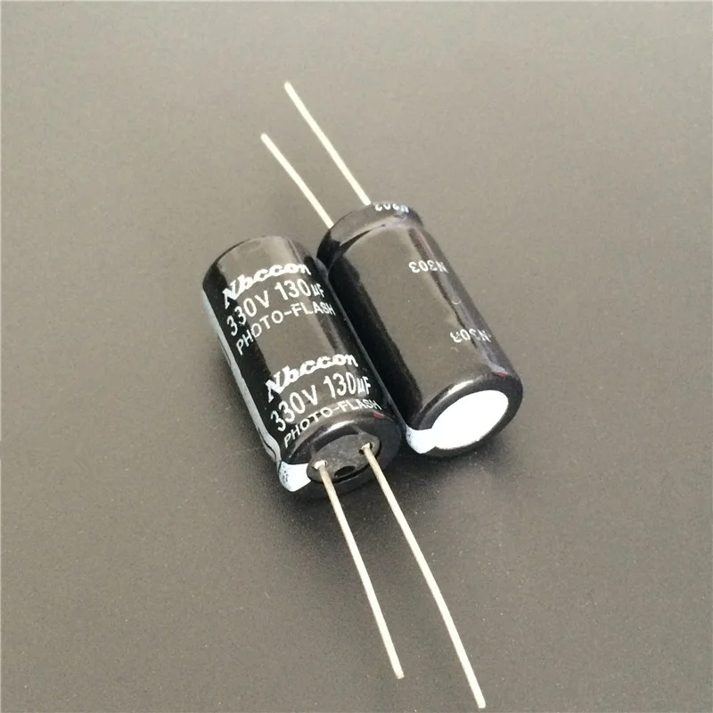 5pcs 130uF 330V NBCCON Photo Flash Capacitor 12.5x28mm 330V130uF PH