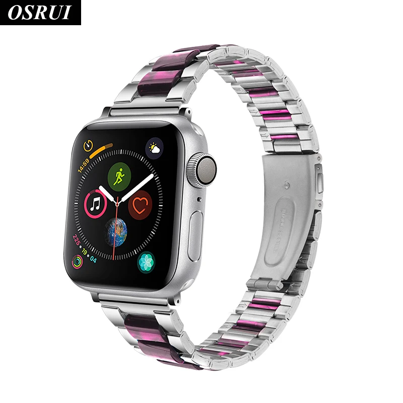 

Fashion Strap for Apple watch band 42mm 38mm Stainless steel watchband correa 44mm 40mm link bracelet iwatch 4 3 2 1 Accessories