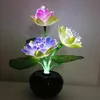Led flower lights Lotus light buddha lamp Fo lamp Novelty artistic optical fiber flower ► Photo 2/6