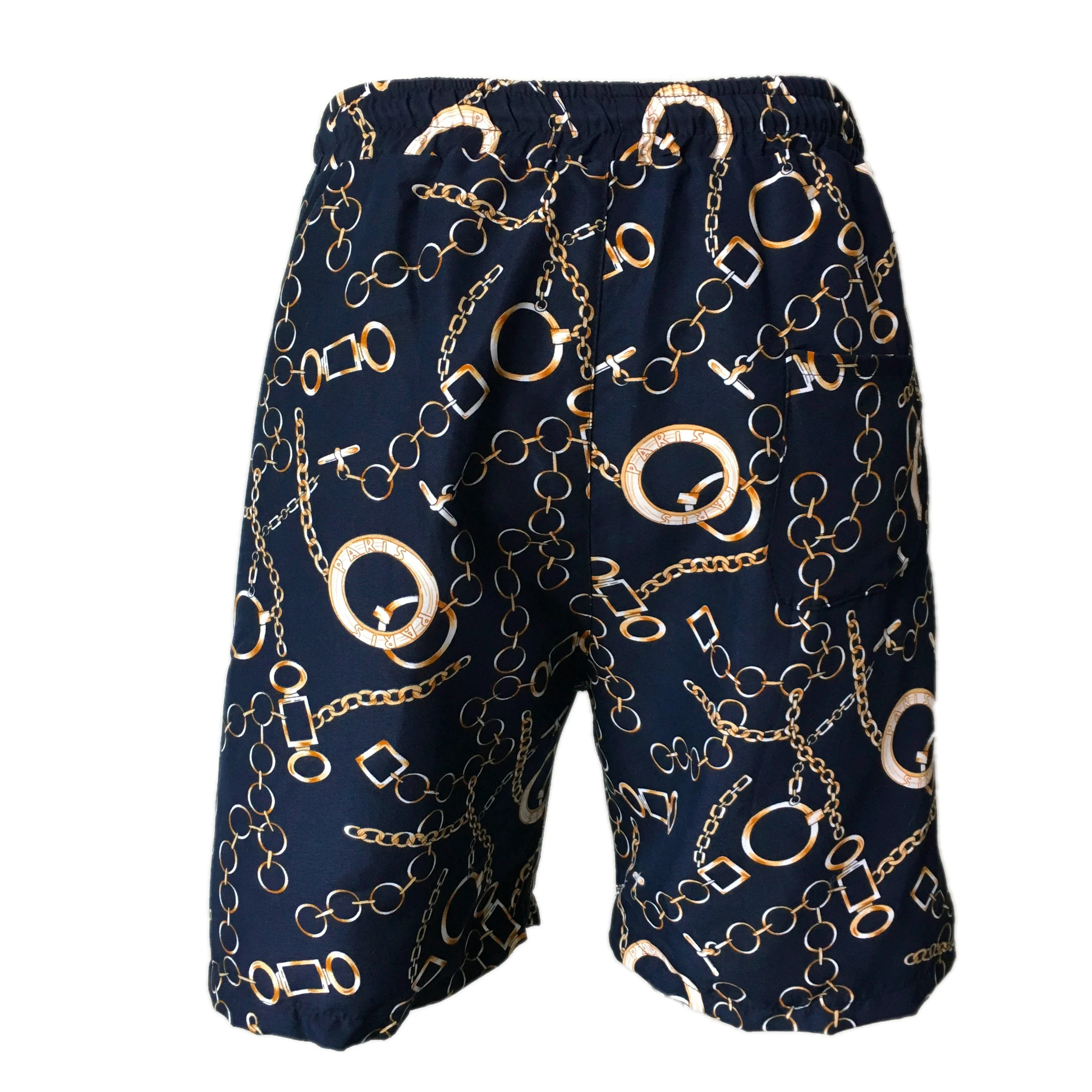 men casual short pants 2019 summer vacation hawaii beach golden chain navy blue shorts for men bermuda masculina businessmen men casual short pants 2019 summer vacation hawaii beach golden chain navy blue shorts for men bermuda masculina businessmen