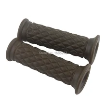 Мотоцикл 7/" Ретро резиновая рукоятка руля темно-зеленый Подходит для Honda Suzuki Kawasaki Triumph Кафе Racer Bobber на заказ