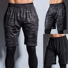 Мужские Компрессионные шорты быстросохнущие дышащие для летних видов спорта Беговые тренировочные BHD2