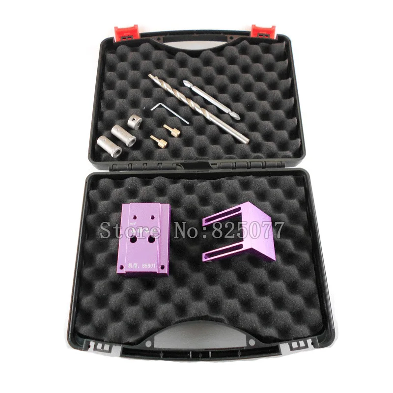 2017 Improved Mini Kreg Style Pocket Hole Jig Kit System For Wood Working Joinery Step Drill