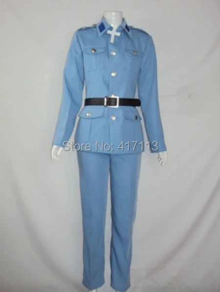 

Axis Powers Hetalia APH Finland Tino Vainaminen Anime Custom Made Army Uniform Cosplay Costume