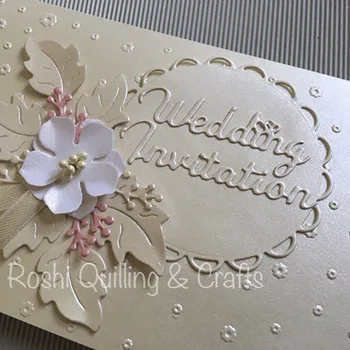 

Wedding invitation stencil metal Cutting dies for DIY papercraft projects Scrapbook Paper Album greeting cards