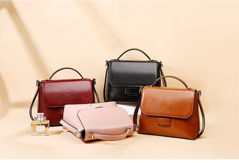 Women genuine leather handbag 13