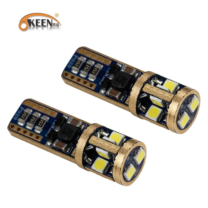Автомобильная светодиодная лампа OKEEN светодиодные лампы для фар 10SMD 3030 168 W5W 9SMD CAN