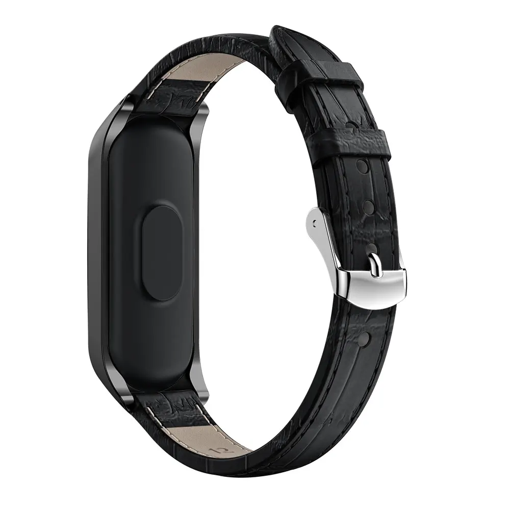 Ремешок из крокодиловой кожи для xiaomi mi band 3, браслет mi band 3, черный, розовое золото, чехол, Смарт-часы, ремешок для xiaomi mi band 3, ремешок