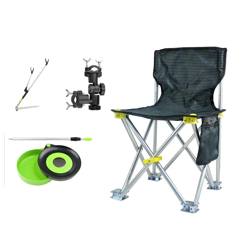 Fishing Chair Lightweight Aluminum Adjustable Folding Camp Fishing