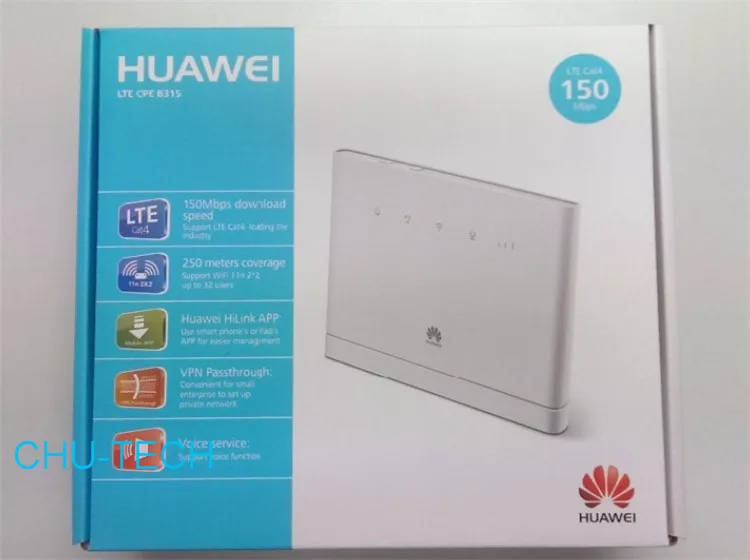 Разблокированный huawei B315 B315s-607 LTE FDD700/900/1800/2100/2600 МГц TDD2300Mhz мобильный Беспроводной VOIP CPE маршрутизатор