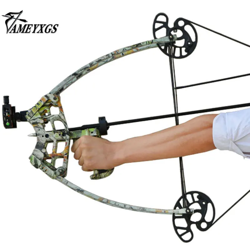 

1 Set 45lbs Triangle Compound Bow 27.5 Inch Hunting Shooting Camo Color Archery Outdoor Sports Competition Accessories