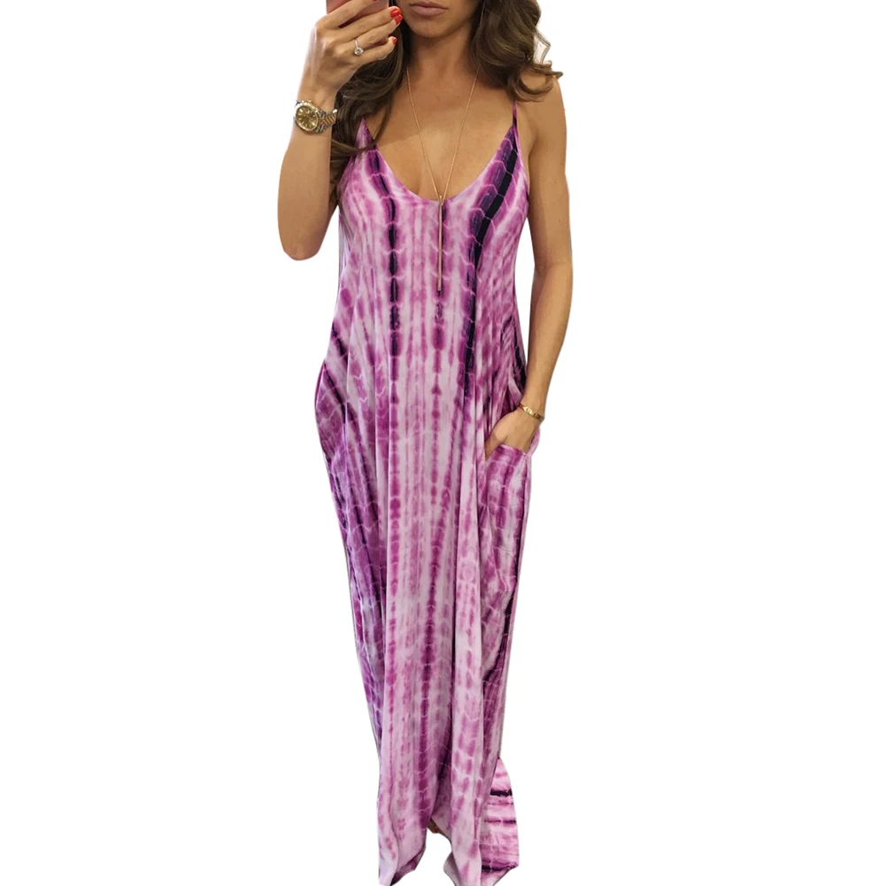 Women Summer Beach Long Dresses Ladies Print Dress Large Size Boho Sexy Sleeveless Maxi Dress 2017 womens-long-maxi-dresses : image Women Summer Beach Long Dresses Ladies Print Dress Large Size Boho Sexy Sleeveless Maxi Dress 2017 womens-long-maxi-dresses