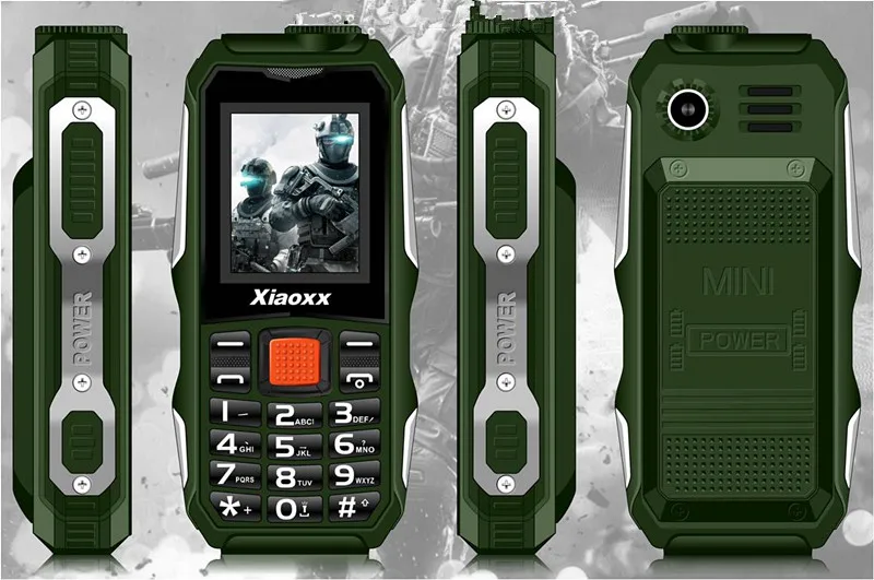 New Xiaoxx H700 Mobile phone as portable power source 2800mAH 3 colors in stock with Russian