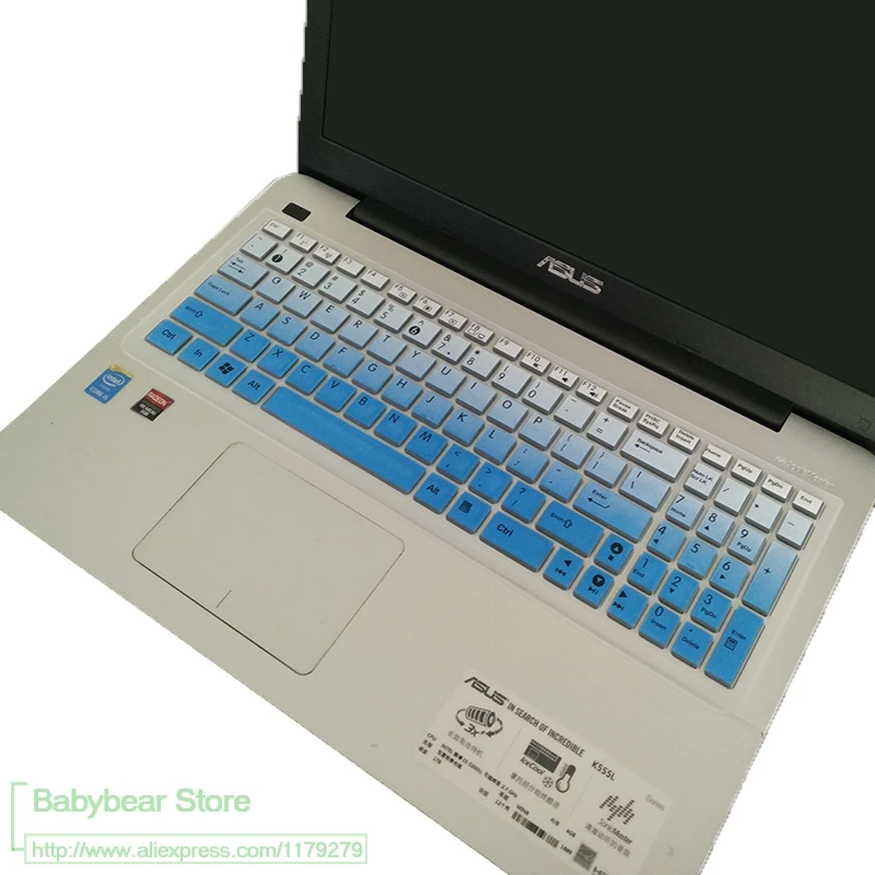 15 дюймовый ноутбук Клавиатура Защитная крышка для Asus 15," A52X B53S K53T K55D K73T N53D N53S N53T P53S X53B X53S X54H X55VD