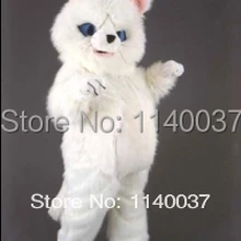 Костюм талисмана белого медведя, индивидуальный костюм, карнавальный костюм с героями мультфильмов, карнавальный костюм, вечерние костюмы