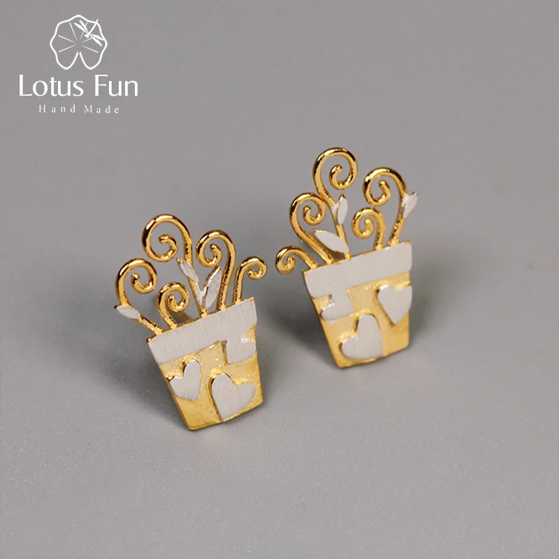 Lotus Fun реальные 925 серебро ручной работы Дизайн er Ювелирные украшения прекрасный