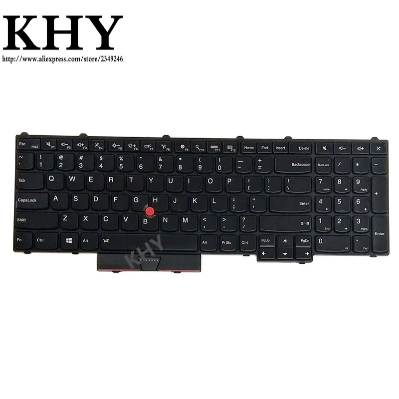 Original US Keyboard BL backlight 4 screw column For ThinkPad P50 P70
