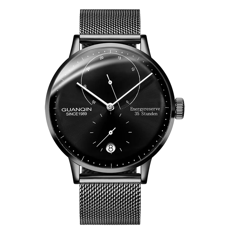 

GUANQIN GJ16106 watches men luxury brand Red Dot Award Business Automatic Date Mesh Strap Mechanical Watch relogio masculino