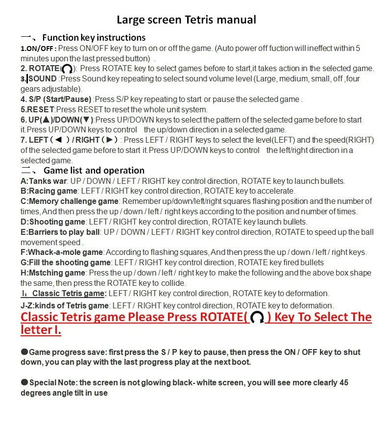 TECTINTER Ретро Классический тетрис ручной игры игроки Childhoodh электронные игры игрушки светодиодный игровой консоли с собран в 26 игр