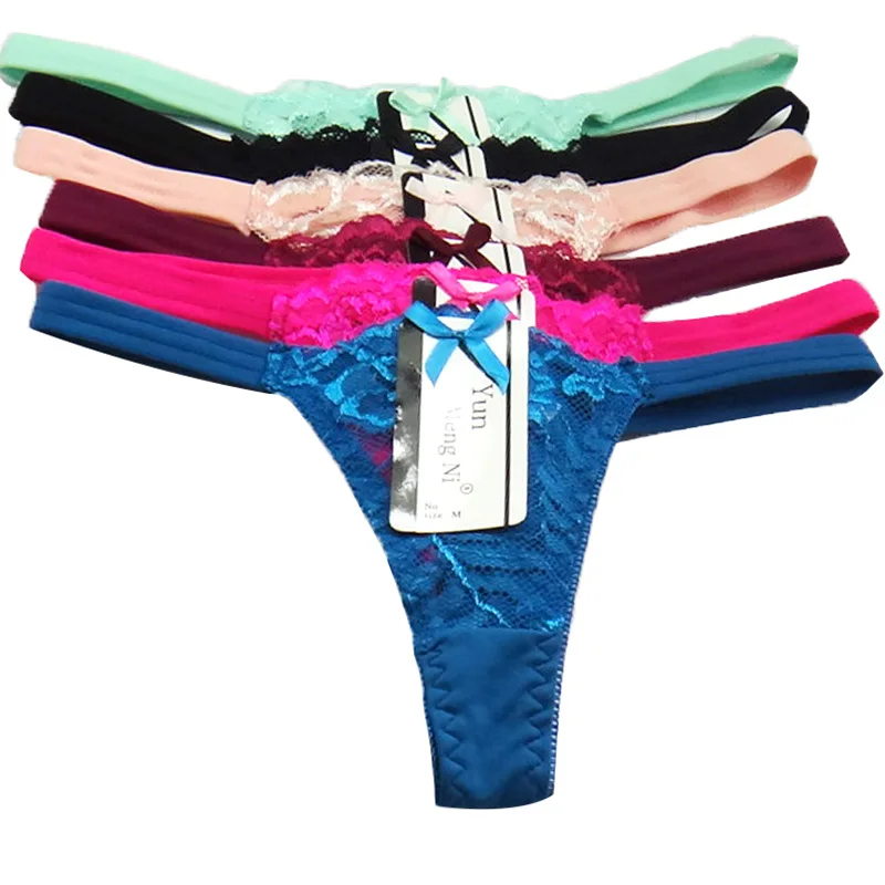 Buy Women panties bragas women underwear ladies Lace T Word Pants Sales Thongs