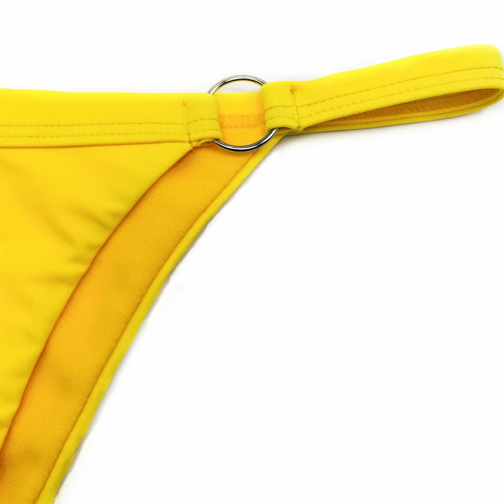 Женский модный сексуальный бразильский комплект бикини, открытые топы, бандажный купальник, купальник на бретелях, сексуальный мини стринги, 4 цвета