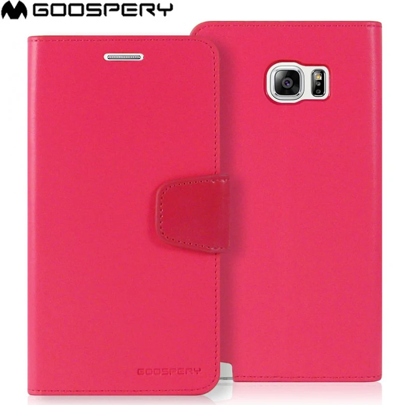 

Original Mercury Goospery Sonata Diary Flip Leather Case Wallet Cover with Card Slot for Samsung Galaxy Note 5