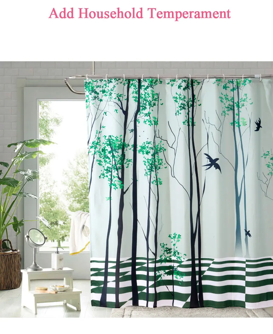 Green Shower Curtains 03