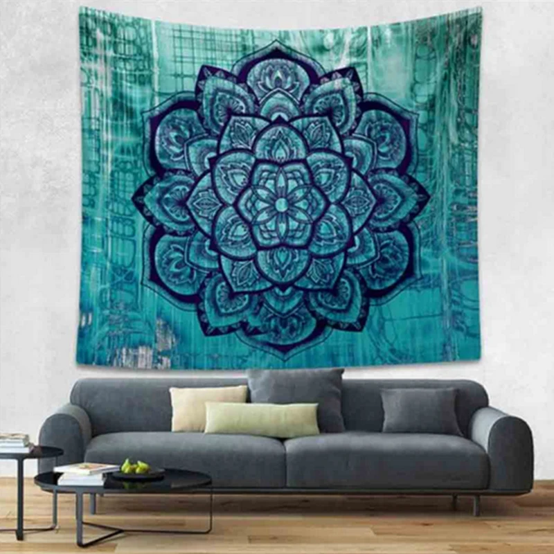 Лес Boho макраме настенный богемный Декор хиппи психоделический Мандала гобелены