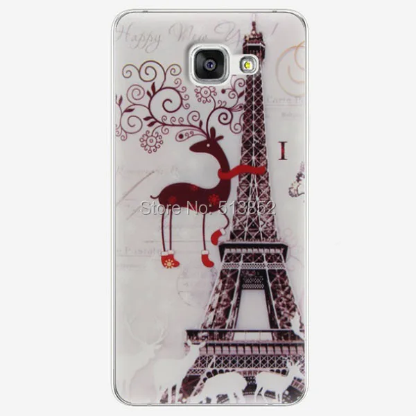 KMTC-2190H_1_Paris Eiffel Tower Pattern TPU Case for Samsung Galaxy A3 2016 A3100 A310 A310F 4.7 inch