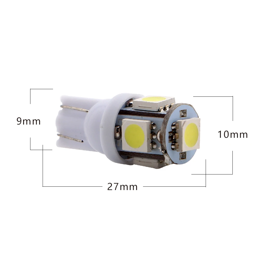 YM E-яркий 10X T10 194 168 W5W 6V 6,3 V 5050 5 SMD 5 светодиодный s светодиодный светильник лампы габаритный фонарь парковки светильник индикатор лампы для чтения