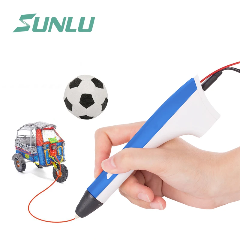 

SUNLU 3D Pen M1 Model Support 2 For Filament Pla Pcl With Usb Cable And Finger For Protection Easy Scribble Blue Color