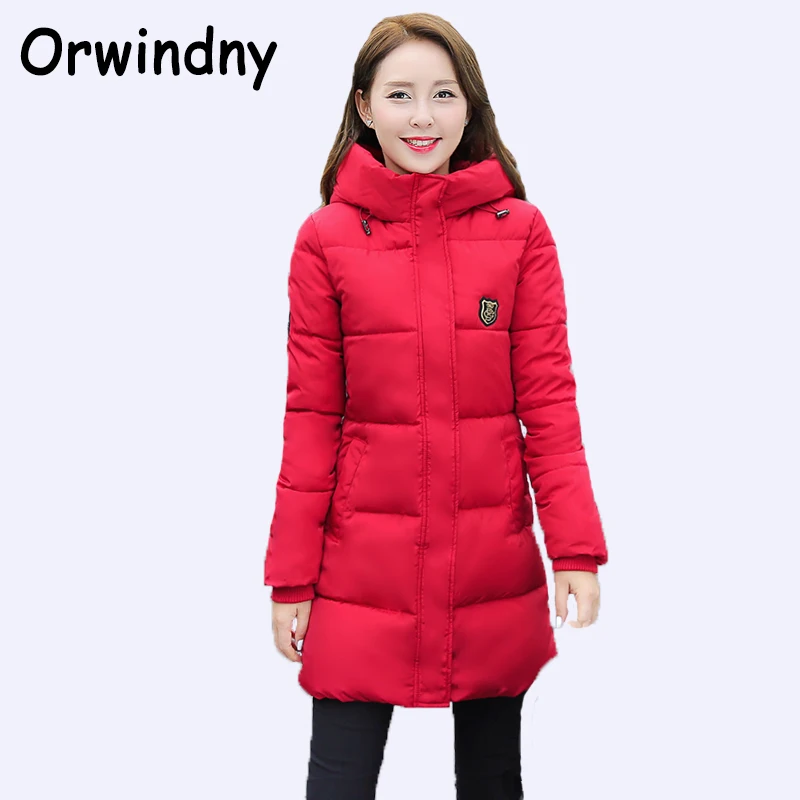 Women's Hooded Cotton Padded Jacket Warm Winter Short Down