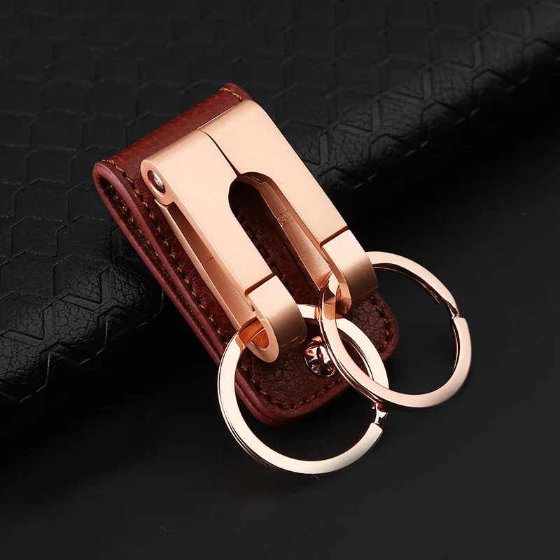 David Kabel Creative Genuine Leather Keychain Motorcycle