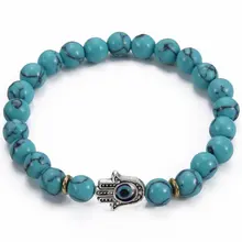 Украшения из натурального зеленого соснового бисера сплав Фатима пальмовые бусины энергетические браслеты с орнаментами