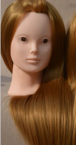 24''Blonde профессиональная голова для укладки подставка головы парика женский