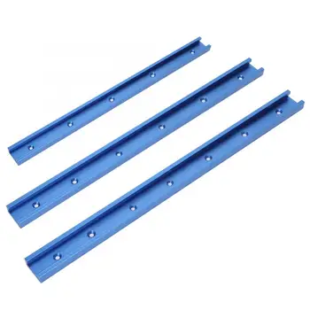 

800/1000/1220mm Aluminum Alloy T-Track T-Slot Miter Track Jig Tools for Woodworking Router Table for T Screw Quick Acting Clamp