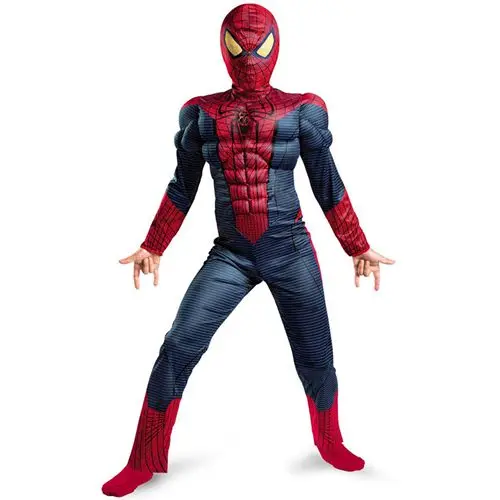 Распродажа; Детский костюм для мальчиков с героями фильма «Человек-паук»; Классический маскарадный костюм супергероя Marvel; карнавальный костюм на Хэллоуин - Цвет: As shown