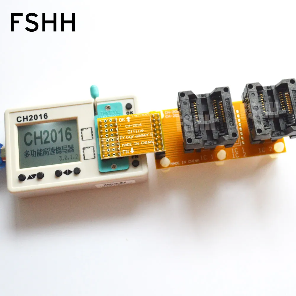 USB SPI FLASH programmer CH2016 +300mil SOP16+SOP16 test socket Production 1 drag 2 programmer USB SPI FLASH programmer CH2016 +300mil SOP16+SOP16 test socket Production 1 drag 2 programmer