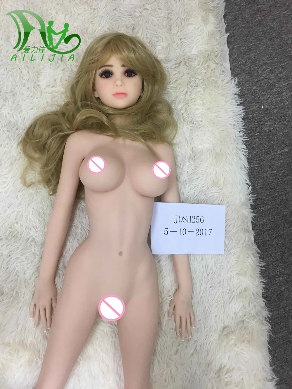 Ailijia 125cm life size sex doll Blonde beauty sexy girl Big breasts Lifelike doll with skeleton