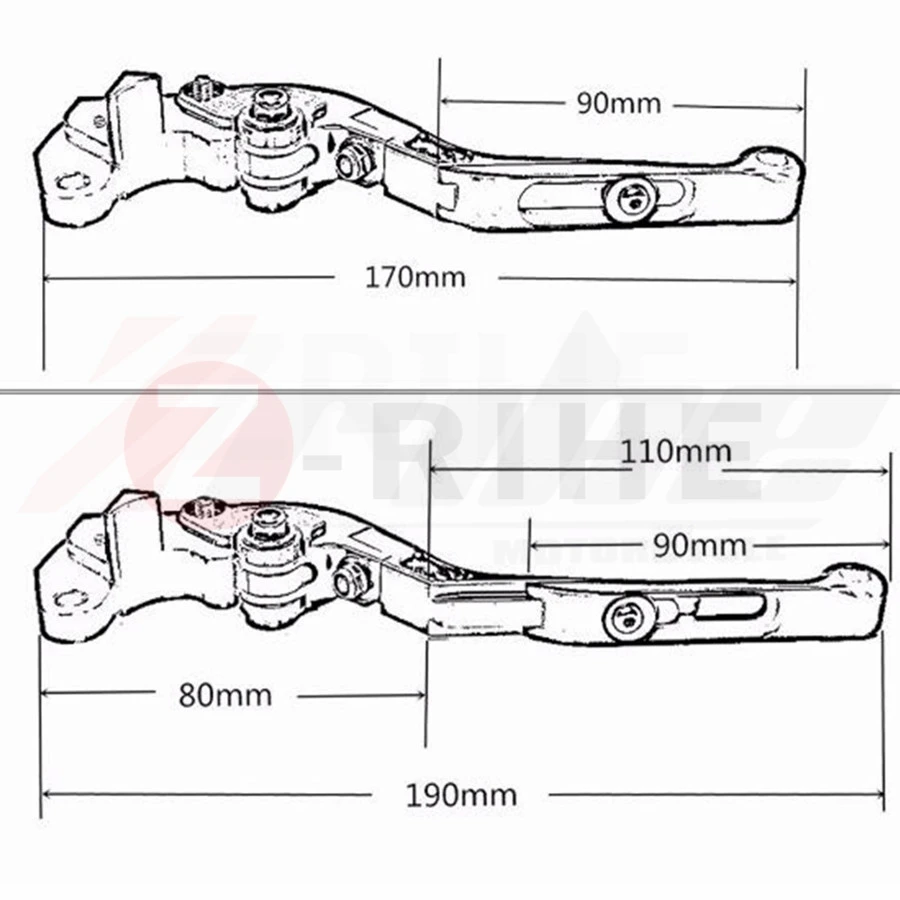 CNC алюминиевые аксессуары для мотоциклов Складные Выдвижные сцепные рычаги suzuki