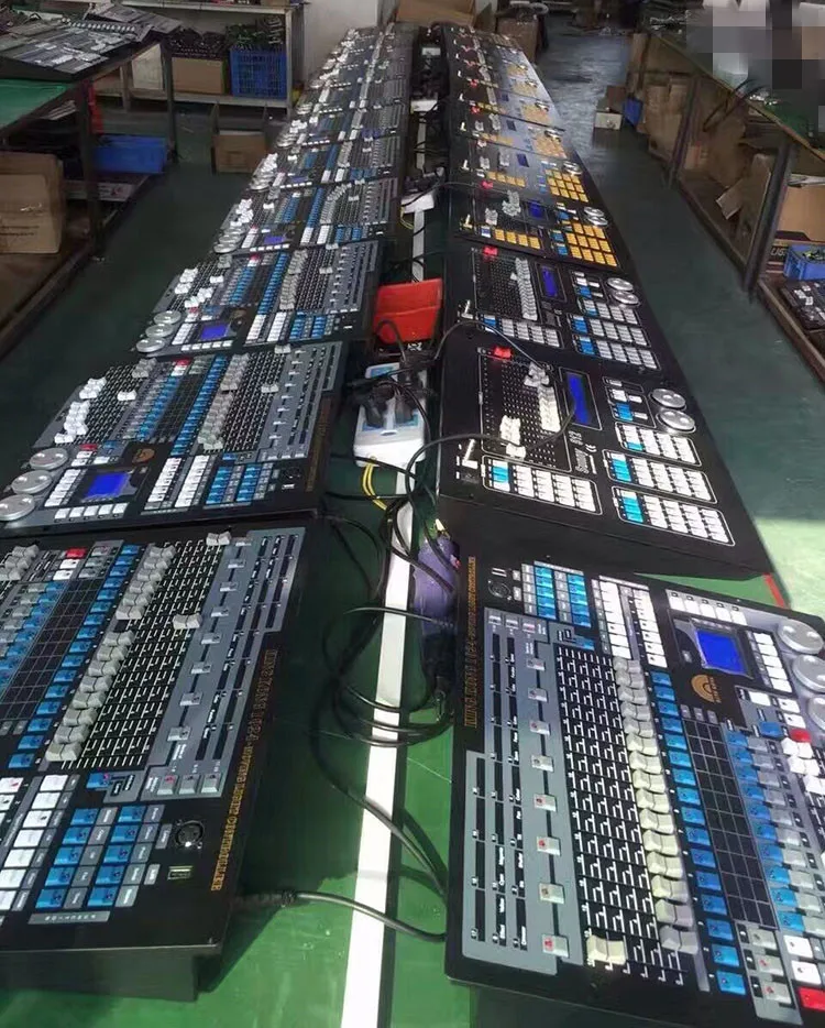Canais de Fase Movendo a Cabeça Leve para o para o Disco com 2.4g Sistema sem Fio Dmx 512 dj 192ch Dmx512 Controlador Console 192 Disco Equipamentos 9 moving light controller